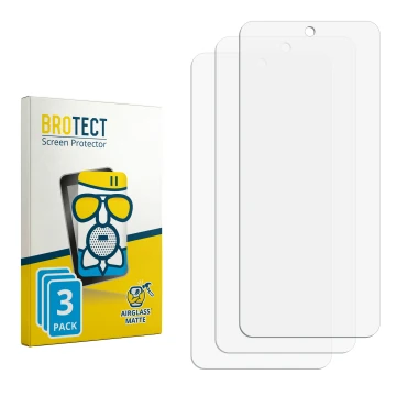 Front side of a product packaging with the brand logo BROTECT. Next to it is the corresponding screen protector.