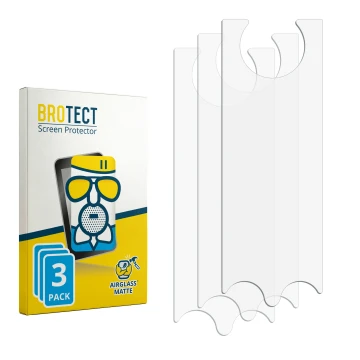 Front side of a product packaging with the brand logo BROTECT. Next to it is the corresponding screen protector.