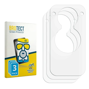 Front side of a product packaging with the brand logo BROTECT. Next to it is the corresponding screen protector.
