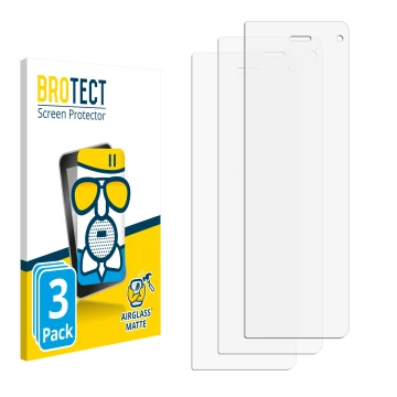 Front side of a product packaging with the brand logo BROTECT. Next to it is the corresponding screen protector.