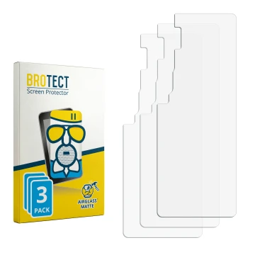 Front side of a product packaging with the brand logo BROTECT. Next to it is the corresponding screen protector.
