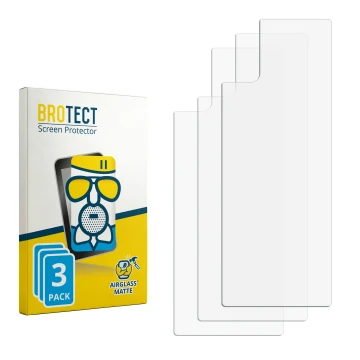 Front side of a product packaging with the brand logo BROTECT. Next to it is the corresponding screen protector.