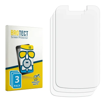 Front side of a product packaging with the brand logo BROTECT. Next to it is the corresponding screen protector.