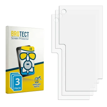 Front side of a product packaging with the brand logo BROTECT. Next to it is the corresponding screen protector.