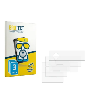 Front side of a product packaging with the brand logo BROTECT. Next to it is the corresponding screen protector.
