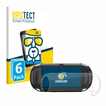 Front side of a product packaging with the brand logo BROTECT. Next to it is the device Sony Playstation PCH-1000-Serie PS Vit