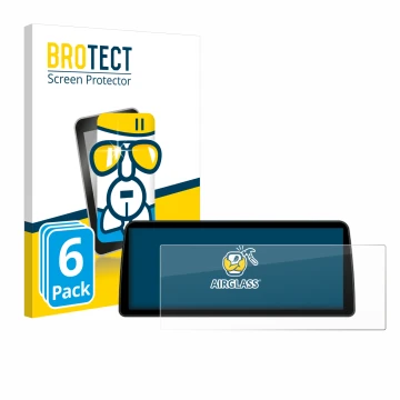 Front side of a product packaging with the brand logo BROTECT. Next to it is the device BMW Professional 10.2