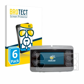 Front side of a product packaging with the brand logo BROTECT. Next to it is the device Airbus P8GR shown with the correspondi