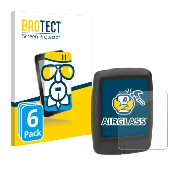 Front side of a product packaging with the brand logo BROTECT. Next to it is the device Specialized Turbo Connect Display show