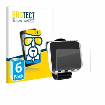 Front side of a product packaging with the brand logo BROTECT. Next to it is the device Mares Genius shown with the correspond