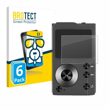 Front side of a product packaging with the brand logo BROTECT. Next to it is the device Surfans F20 shown with the correspondi