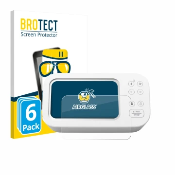 Front side of a product packaging with the brand logo BROTECT. Next to it is the device Omron X7 Smart AFib HEM-7380T1-EOSL sh