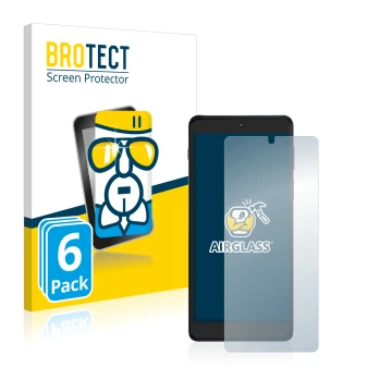 Front side of a product packaging with the brand logo BROTECT. Next to it is the device Motorola Edge 20 Pro shown with the co
