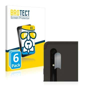 Front side of a product packaging with the brand logo BROTECT. Next to it is the device Samsung Galaxy Tab S8 Ultra 5G (ONLY C