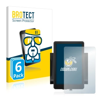 Front side of a product packaging with the brand logo BROTECT. Next to it is the device Bafang 860c shown with the correspondi