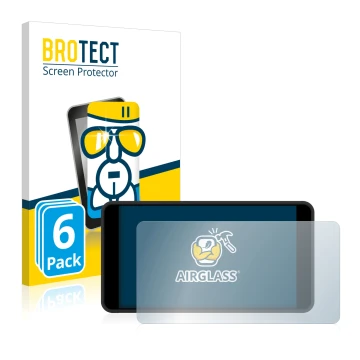 Front side of a product packaging with the brand logo BROTECT. Next to it is the device Portkeys PT5 II shown with the corresp