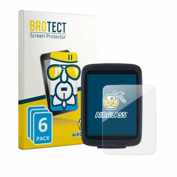 Front side of a product packaging with the brand logo BROTECT. Next to it is the device Sigma BC 10.0 WL shown with the corres