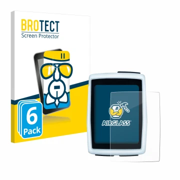 Front side of a product packaging with the brand logo BROTECT. Next to it is the device Sigma BC 12.0 WL shown with the corres