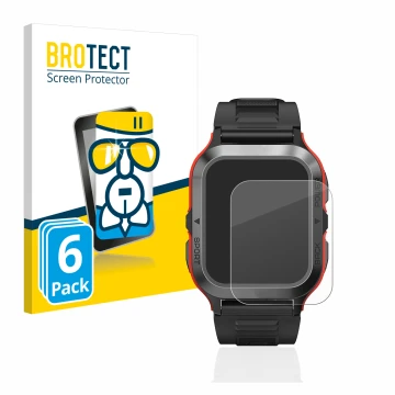 Front side of a product packaging with the brand logo BROTECT. Next to it is the device Kospet Tank M2 shown with the correspo