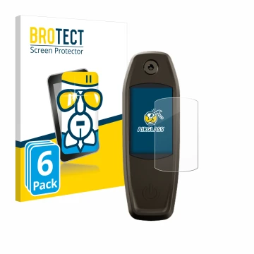 Front side of a product packaging with the brand logo BROTECT. Next to it is the device Specialized Mastermind TCU shown with 