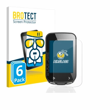 Front side of a product packaging with the brand logo BROTECT. Next to it is the device iGPSPORT BSC100S shown with the corres