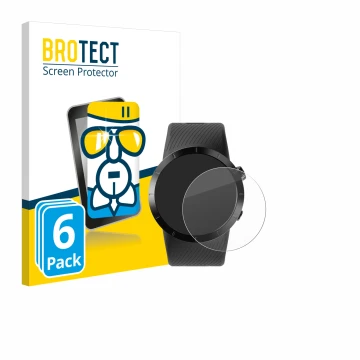Front side of a product packaging with the brand logo BROTECT. Next to it is the device Shot Scope X5 shown with the correspon