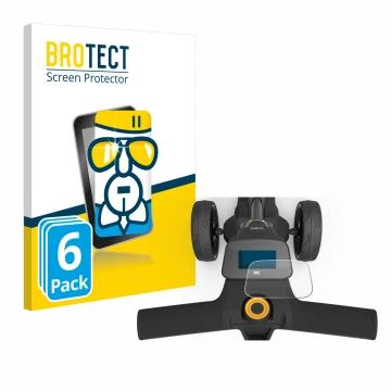 Front side of a product packaging with the brand logo BROTECT. Next to it is the device PowaKaddy FX3 shown with the correspon