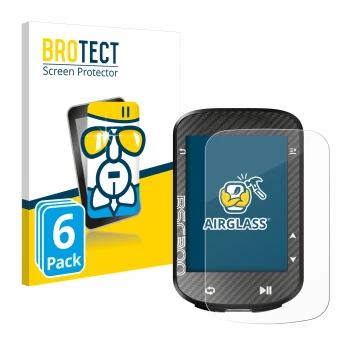 Front side of a product packaging with the brand logo BROTECT. Next to it is the device iGPSPORT BSC300 shown with the corresp