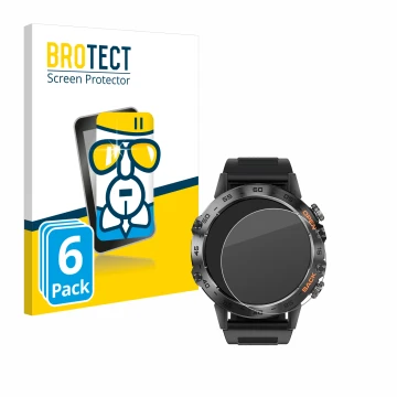 Front side of a product packaging with the brand logo BROTECT. Next to it is the device LIGE BW1846A 1.39