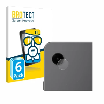 Front side of a product packaging with the brand logo BROTECT. Next to it is the device Samsung Galaxy Tab A9 LTE (ONLY Camera