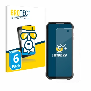 Front side of a product packaging with the brand logo BROTECT. Next to it is the device iiiF150 B2 Pro shown with the correspo