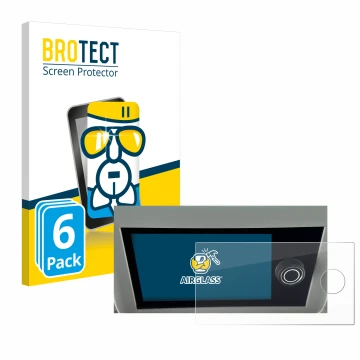 Front side of a product packaging with the brand logo BROTECT. Next to it is the device Volkswagen California 6.1 shown with t