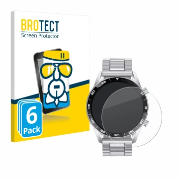 Front side of a product packaging with the brand logo BROTECT. Next to it is the device Foxbox SML1-C PRO 1.43