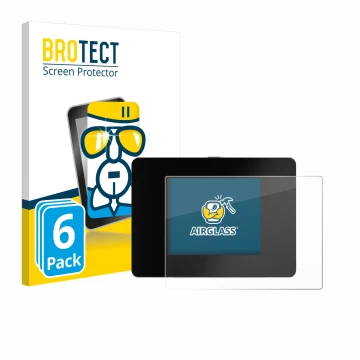 Front side of a product packaging with the brand logo BROTECT. Next to it is the device REINER SCT Authenticator mini shown wi