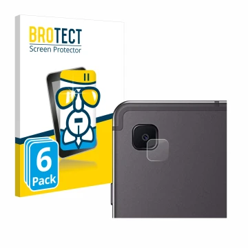Front side of a product packaging with the brand logo BROTECT. Next to it is the device Samsung Galaxy Tab S6 Lite WiFi 2024 (