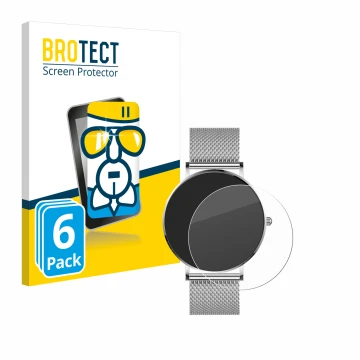 Front side of a product packaging with the brand logo BROTECT. Next to it is the device Watcho Ultra Pro shown with the corres
