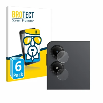 Front side of a product packaging with the brand logo BROTECT. Next to it is the device Xiaomi Redmi Pad Pro 5G (ONLY Camera L