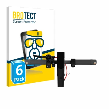 Front side of a product packaging with the brand logo BROTECT. Next to it is the device Xiaomi Mi 4 Lite E-Scooter (2nd Gen.) 