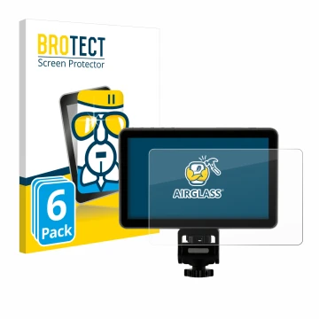 Front side of a product packaging with the brand logo BROTECT. Next to it is the device Rollei Viltrox DC-X2 6