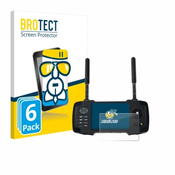 Front side of a product packaging with the brand logo BROTECT. Next to it is the device Toslon XR500 shown with the correspond