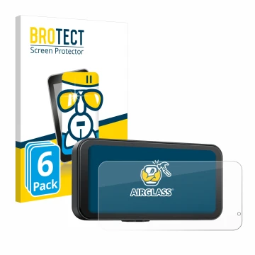 Front side of a product packaging with the brand logo BROTECT. Next to it is the device Volam RC15B 6.25