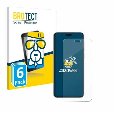 Front side of a product packaging with the brand logo BROTECT. Next to it is the device Honor Magic 7 RSR shown with the corre
