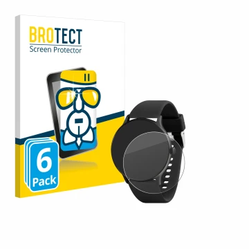 Front side of a product packaging with the brand logo BROTECT. Next to it is the device Reflex Active Series 22 shown with the