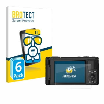 Front side of a product packaging with the brand logo BROTECT. Next to it is the device Yashica City 100 shown with the corres