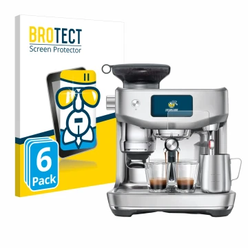 Front side of a product packaging with the brand logo BROTECT. Next to it is the device Sage the Oracle Jet shown with the cor