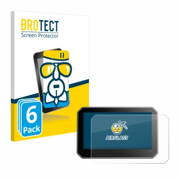 Front side of a product packaging with the brand logo BROTECT. Next to it is the device Elegoo Centauri Carbon 4,3