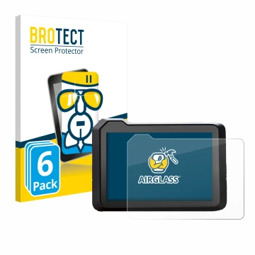 Front side of a product packaging with the brand logo BROTECT. Next to it is the device KTM 1390 Super Duke R 2025 5