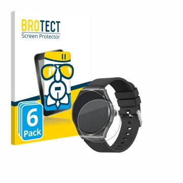 Front side of a product packaging with the brand logo BROTECT. Next to it is the device Knauermann Pro 3 2024 (round) shown wi