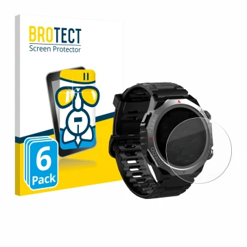 Front side of a product packaging with the brand logo BROTECT. Next to it is the device Atheewon S10 1.39