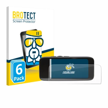 Front side of a product packaging with the brand logo BROTECT. Next to it is the device Peterson StroboClip HD shown with the 